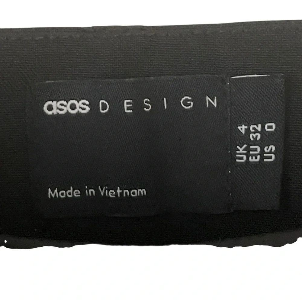 NWT ASOS Design Black Pants Women Size 0